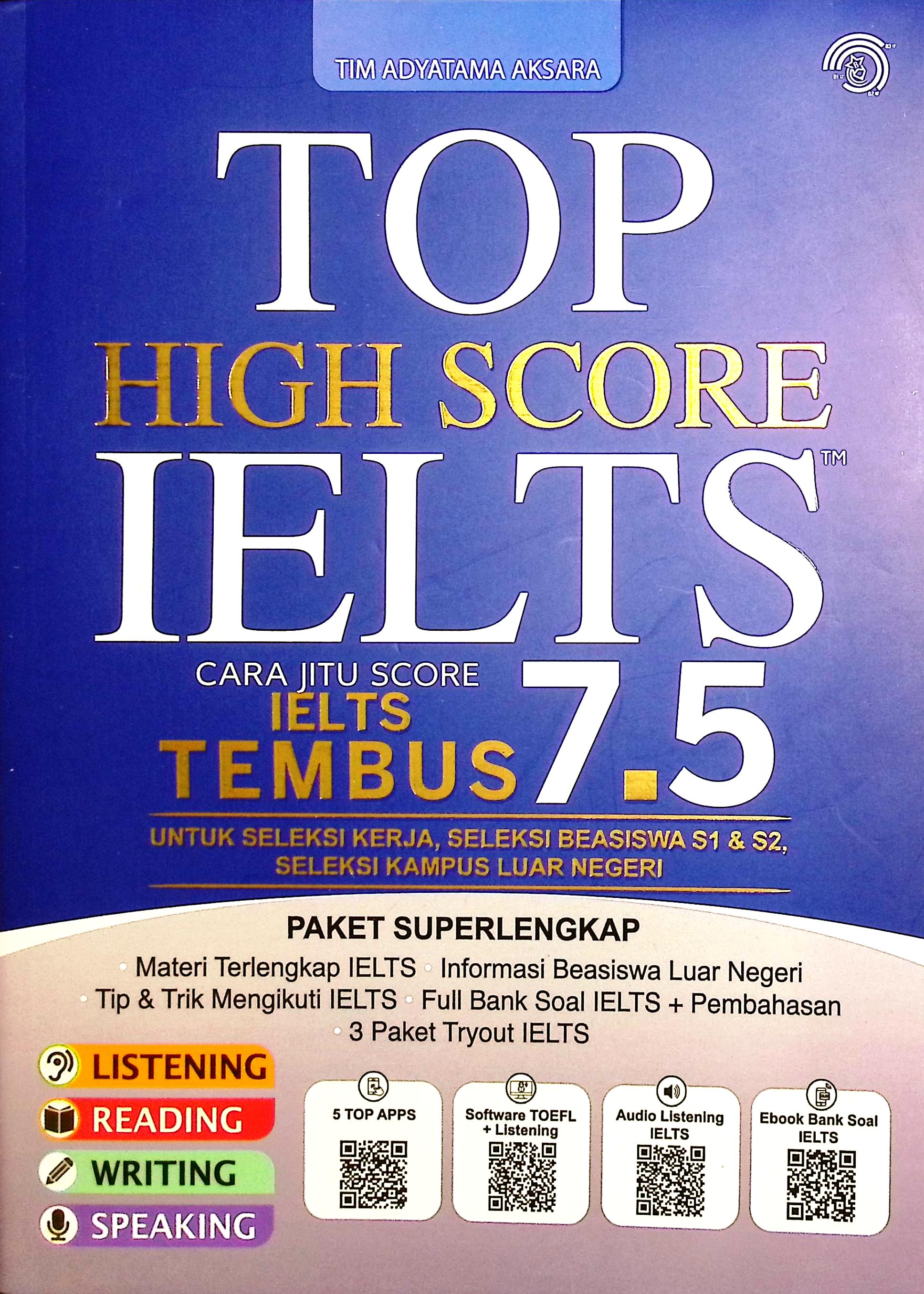 Cover Top high score ILTS / Tim Adyatama Aksara; penyunting, Ardiansyah
