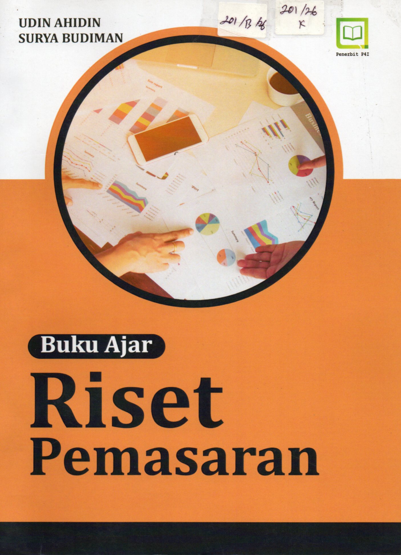 Cover Bahan Ajar Riset Pemasaran / Udin Ahidin, Surya Budiman
