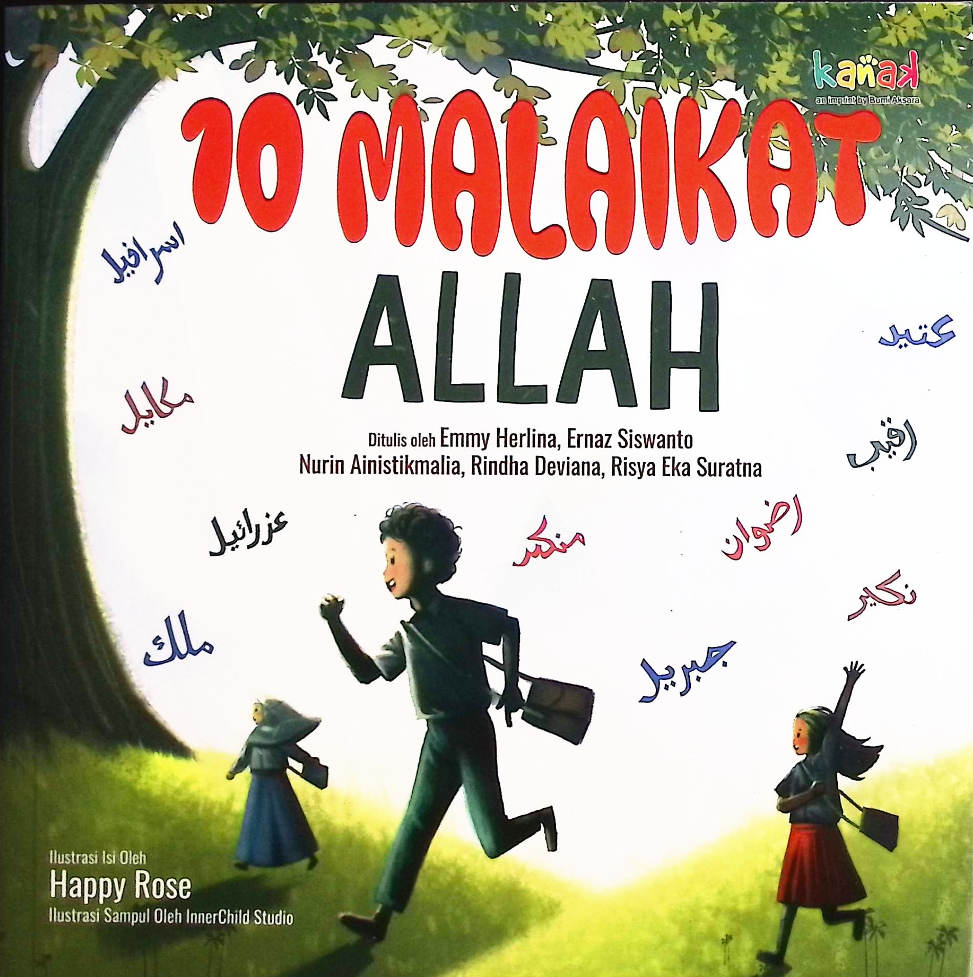Cover 10 malaikat Allah / Emmy Herlina, Ernaz Siswanto, Nurin Ainistikmalia, Rindha Deviana, Risya Eka Suratna; penyunting, Imran Laha, Ridwan Alsyirad
