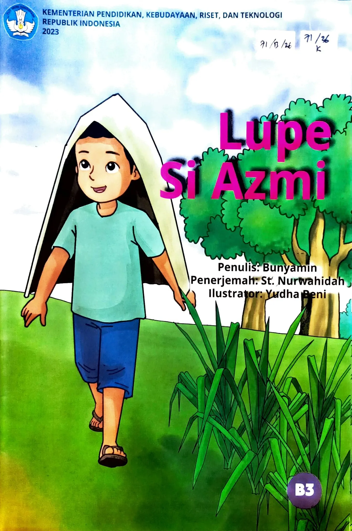 Cover Lupe si Azmi / Bunyamin; editor, Hartanto, Yudha Beni