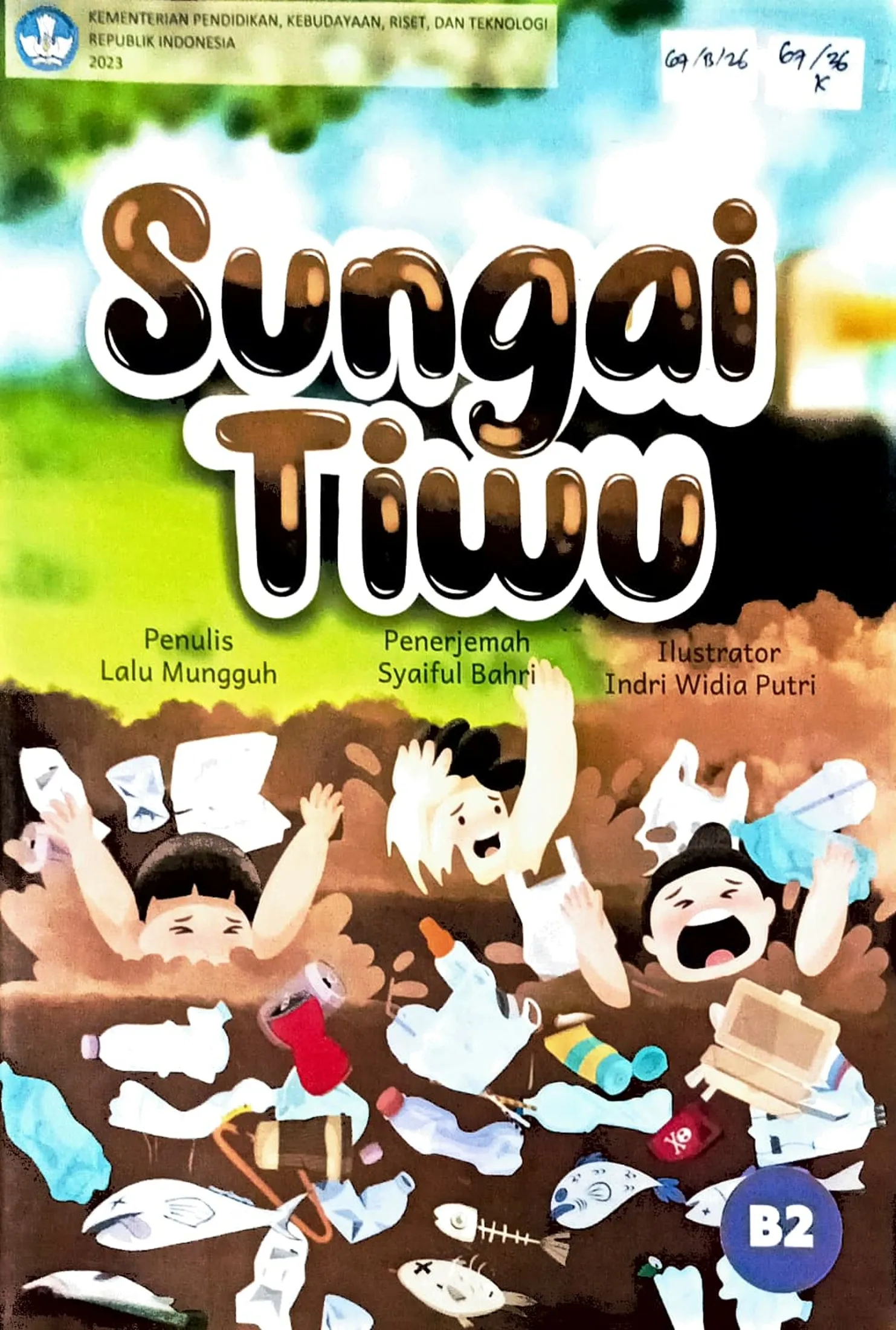 Cover Sungai tiwu  / Lalu Mungguh; editor, Zamzam Hariro, Safoan Abdul Hamid