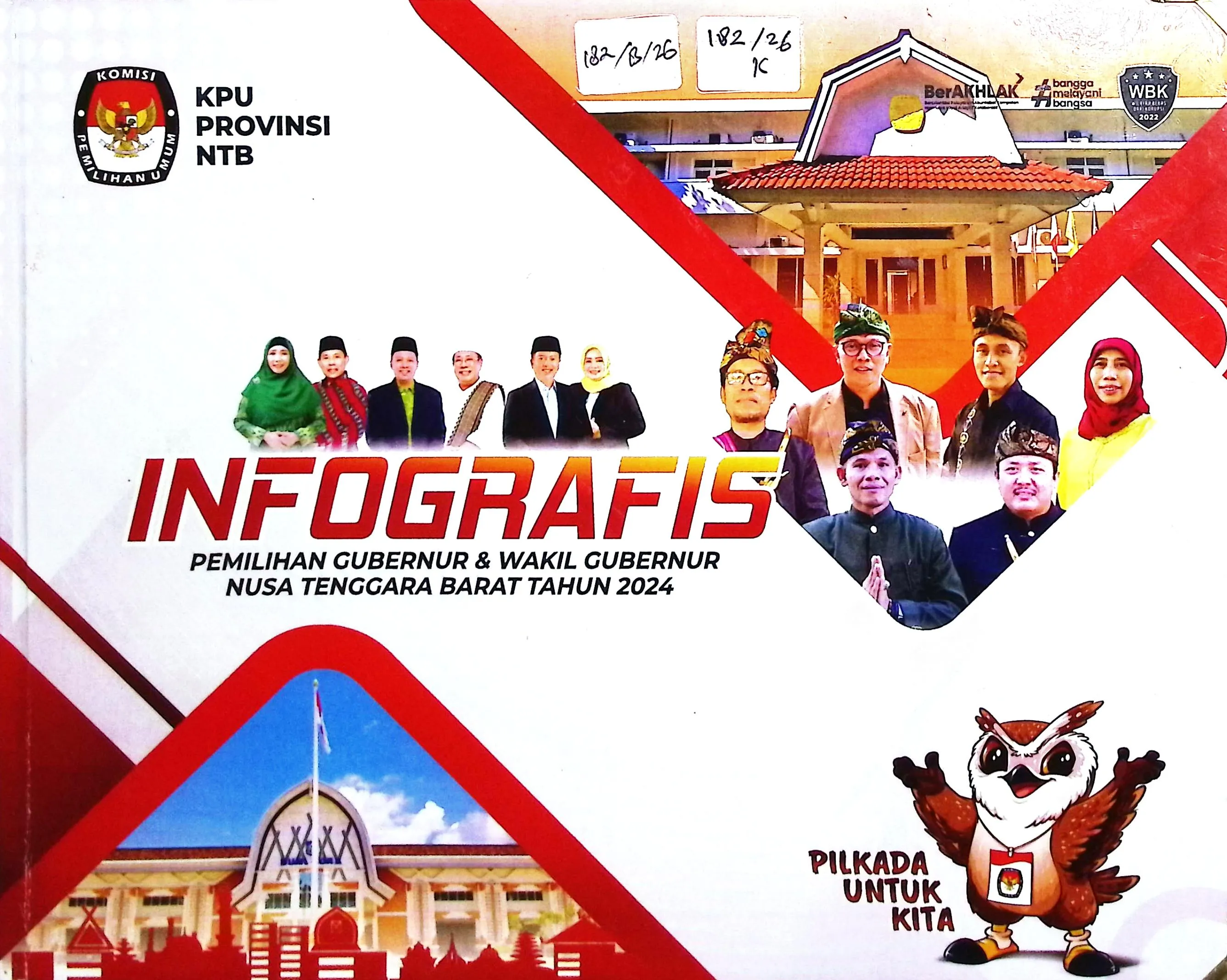 Cover Infografis pemilihan gubernur dan wakil gubernur Nusa Tenggaa Barat tahun 2024 / Komisi Pemilihan Umum NTB