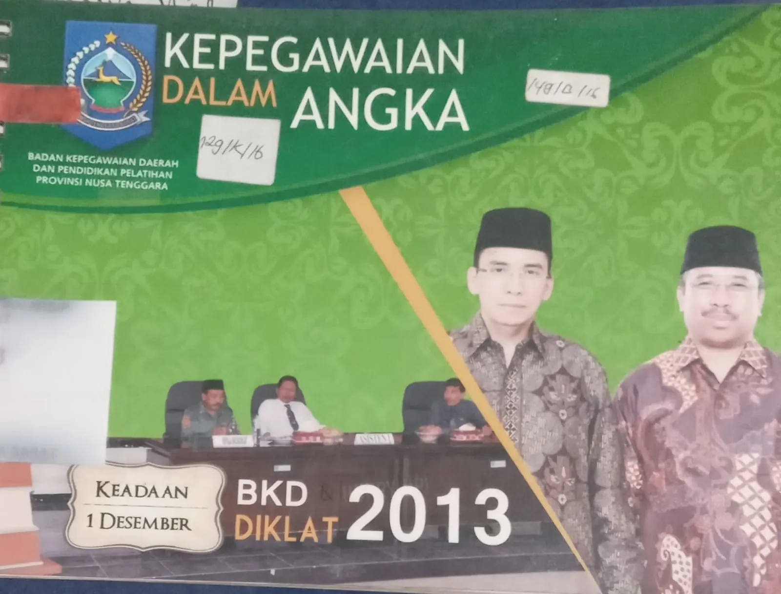 Cover Kepegawaian dalam Angka / Badan Kepegawaian Daerah NTB