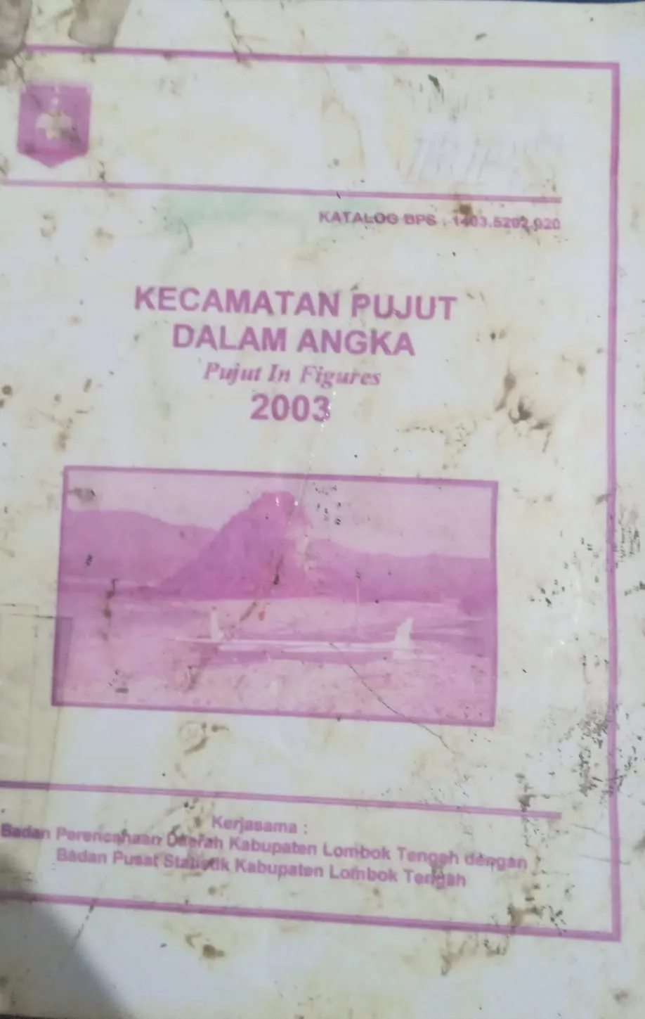 Cover Kecamatan Pujut dalam Angka (Pujut in Figures) 2003 / Badan Pusat Statistik Lombok Tengah