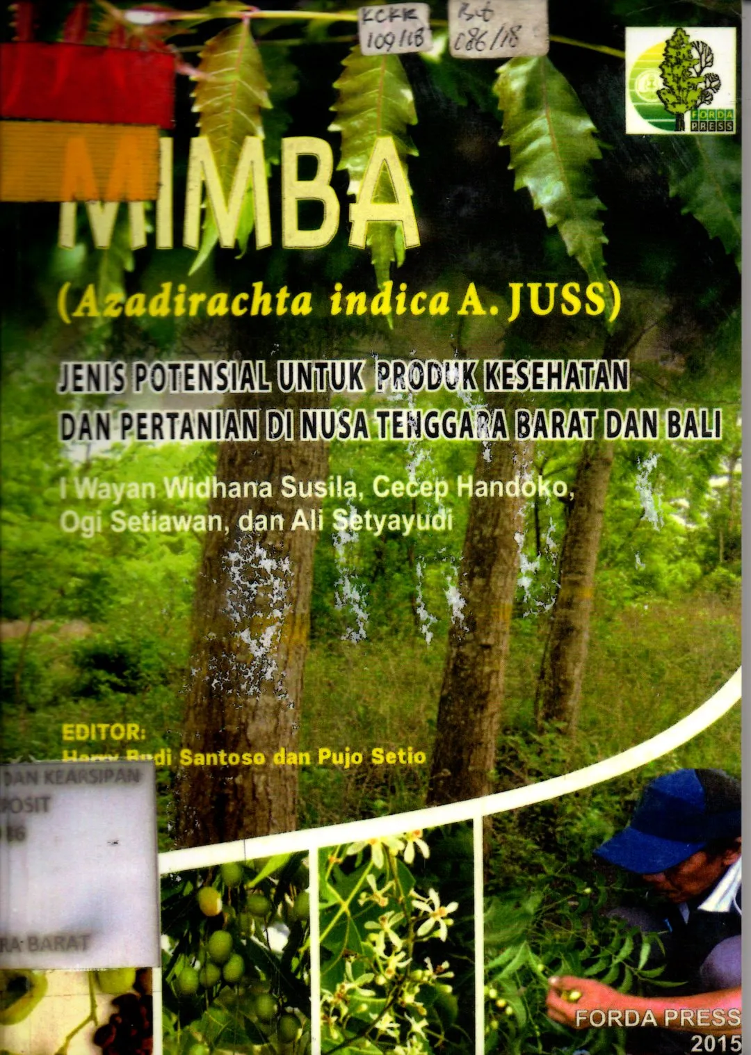 Cover Mimba (Azadirachta indica A.JUSS) jenis potensial untuk produk kesehatan dan pertanian di Nusa Tenggara Barat dan Bali / l Wayan Widhana Susila, Cecep Handoko, Ogi Setiawan, Ali Setyayudi; editor, Harry Budi Santoso, Pujo Setio