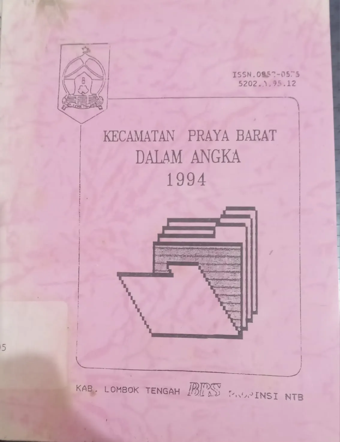 Cover Kecamatan Praya Barat dalam Angka 1994 / BPS Kabupaten Lombok Tengah Propinsi NTB