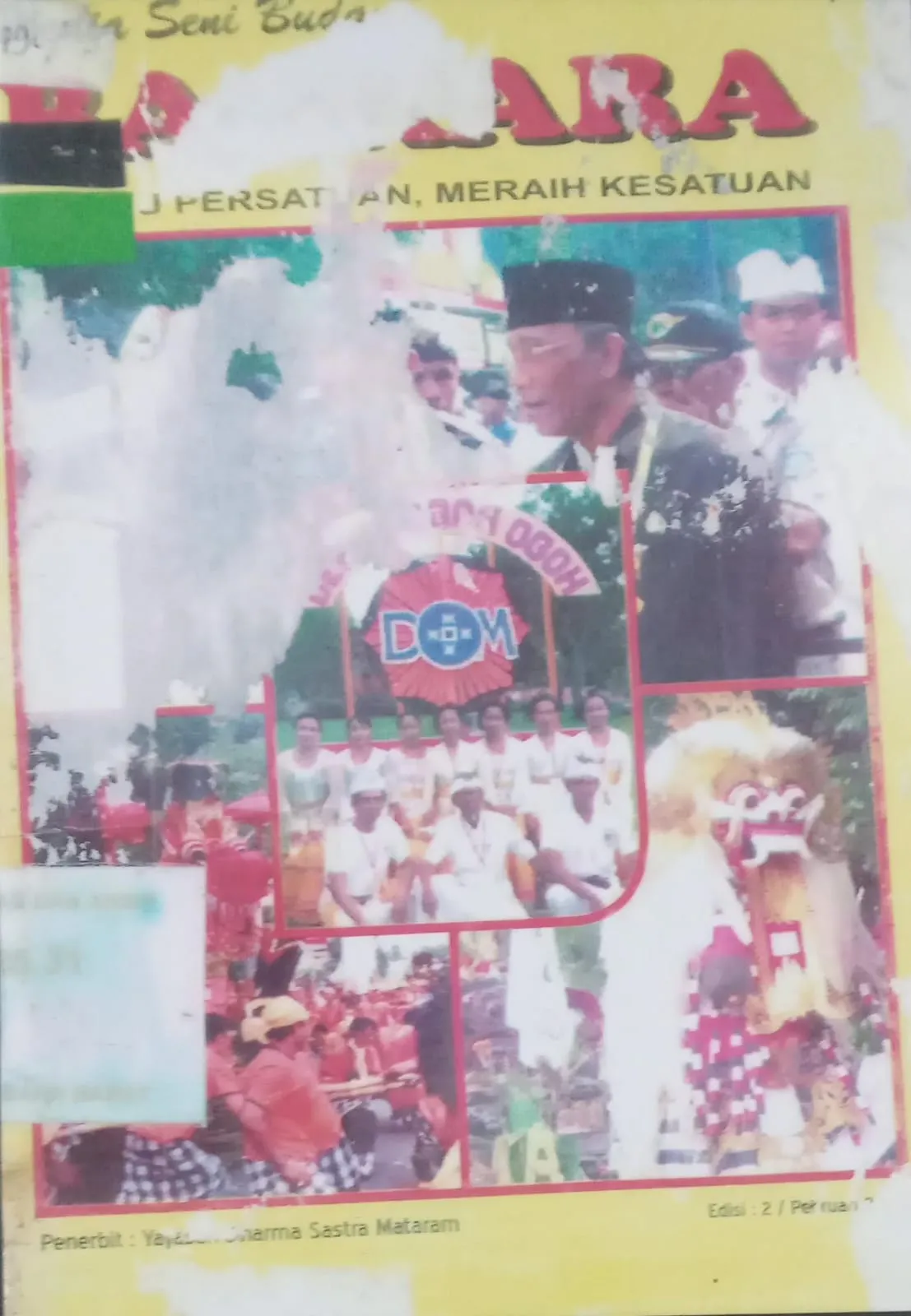 Cover Media Seni Budaya Bhaskara / Yayasan Dharma Sastra Mataram