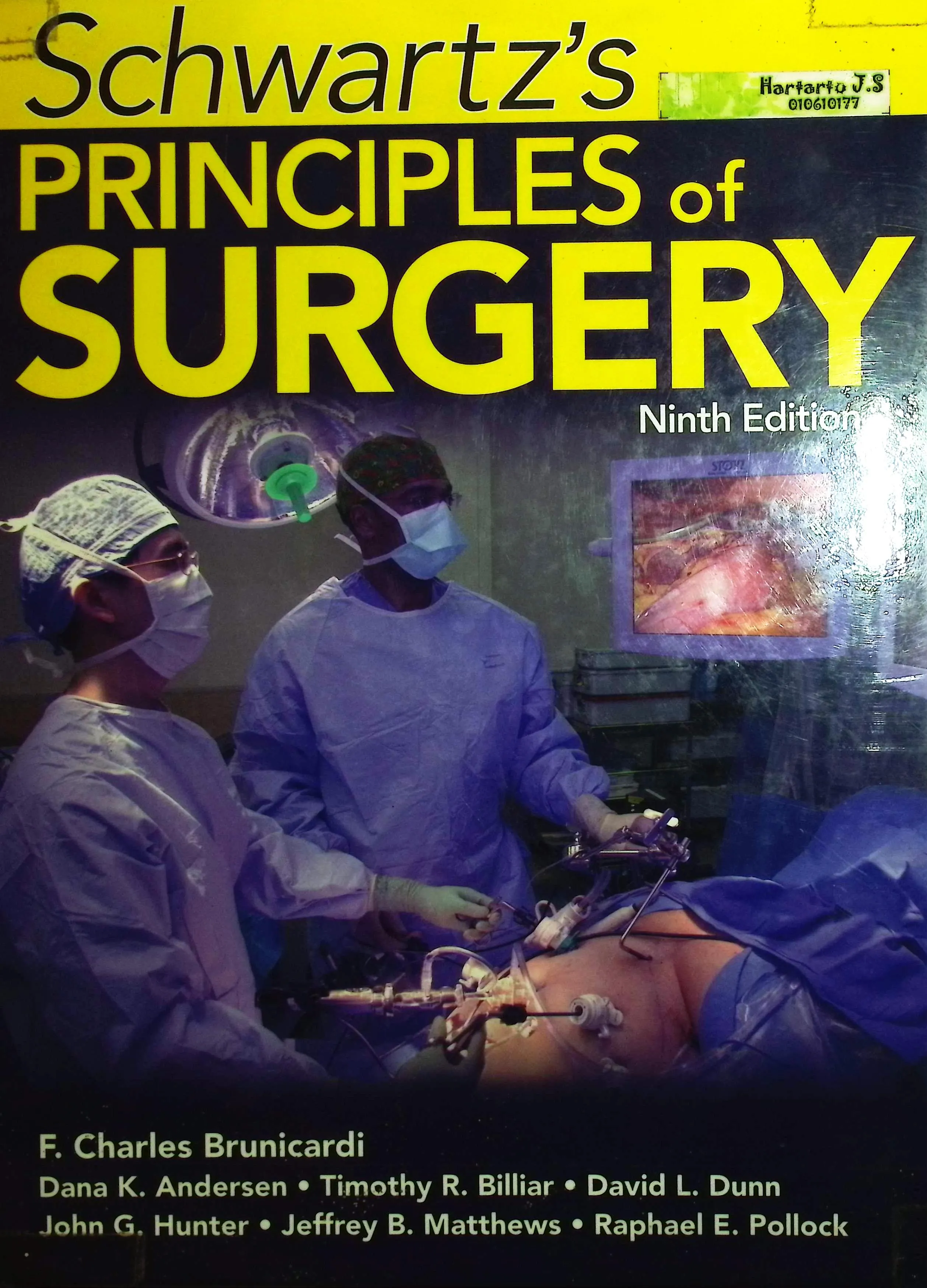 Cover Schwartz's principle of surgery