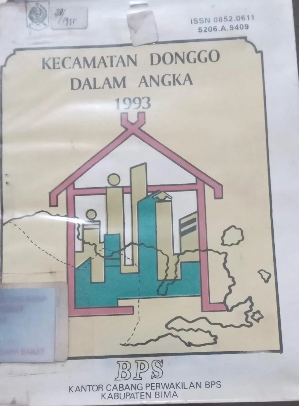 Cover Kecamatan Donggo dalam Angka 1993 / BPS Kantor Cabang Perwakilan BPS Kabupaten Bima