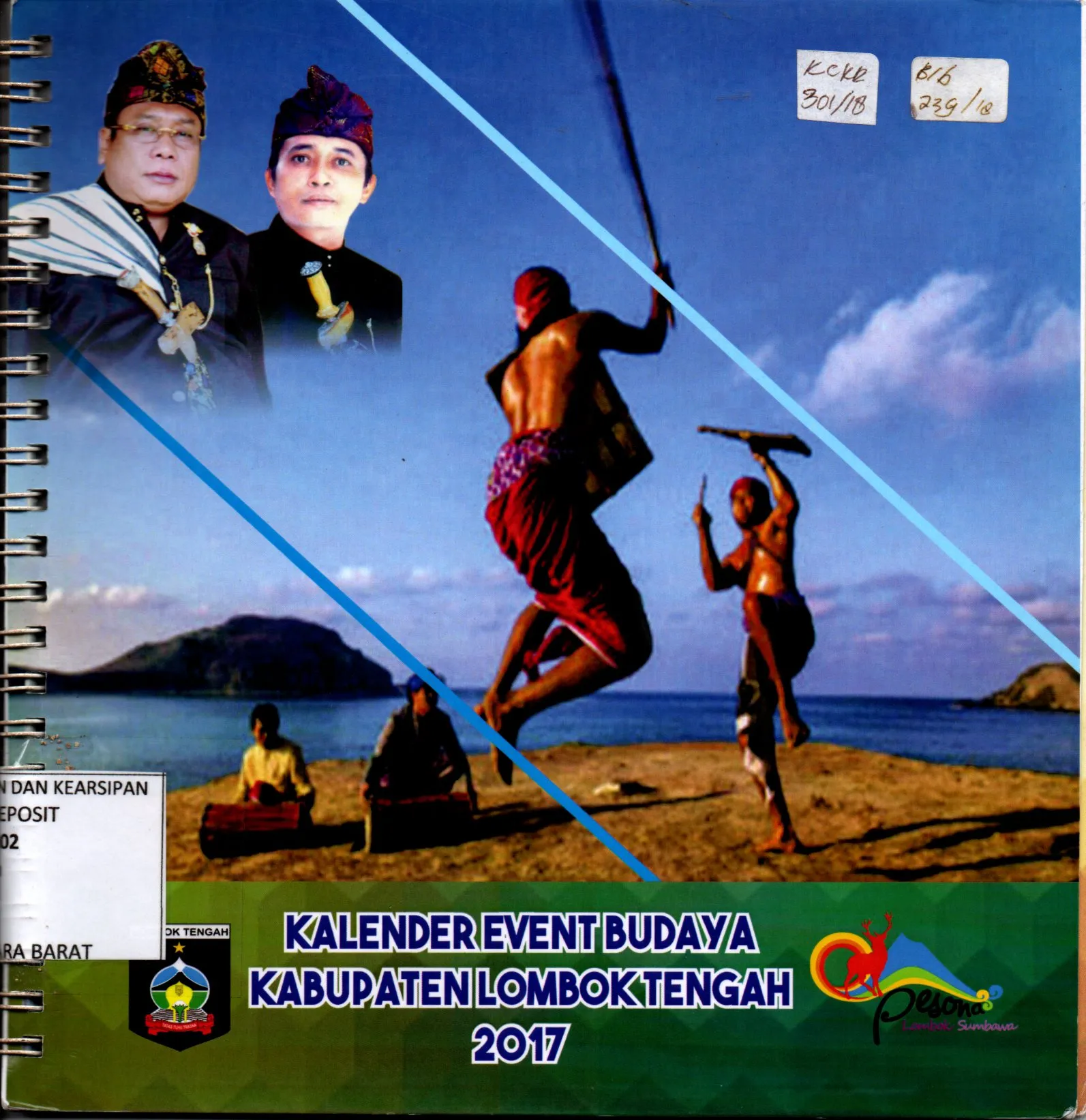 Cover Kalender Event Budaya Kabupaten Lombok Tengah 2017 / Dinas Kebudayaan Pariwisata Kabupaten Lombok Tengah