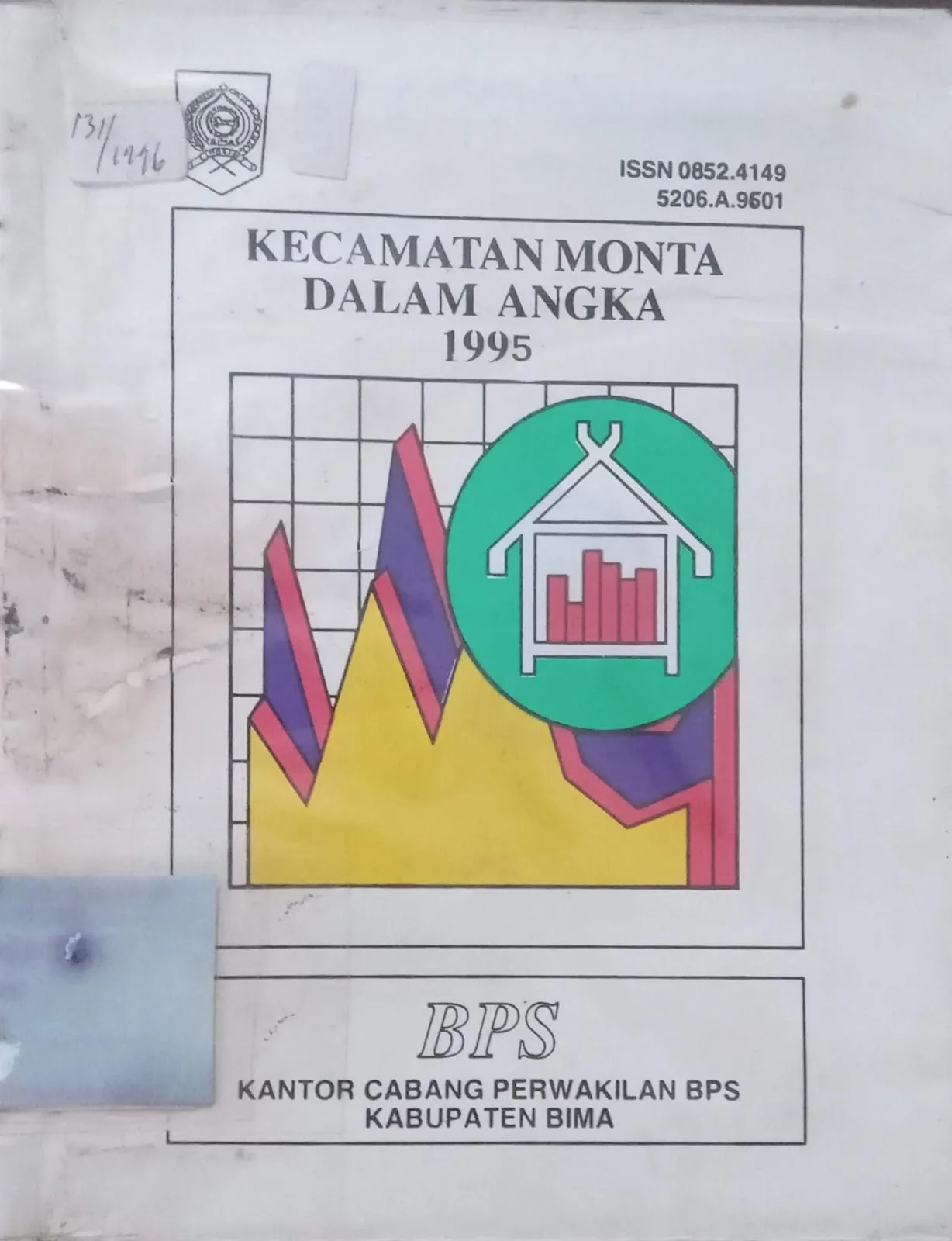 Cover Kecamatan Monta dalam Angka 1995 / BPS Kantor Cabang Perwakilan BPS Kabupaten Bima