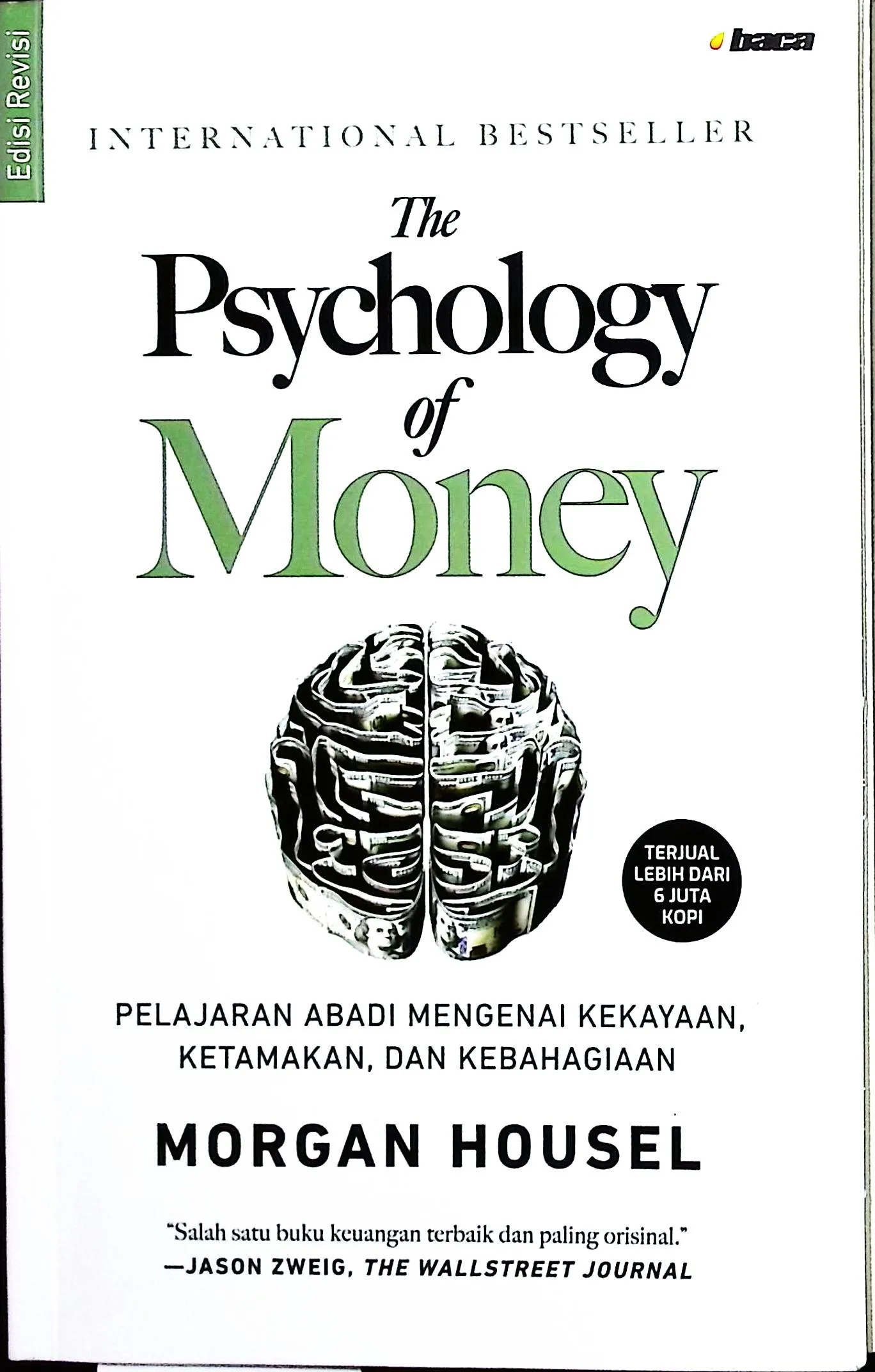 Cover The psychology of Money / Housel, Morgan; penerjemah, Zia Anshor; penyunting, Lucia Aryani