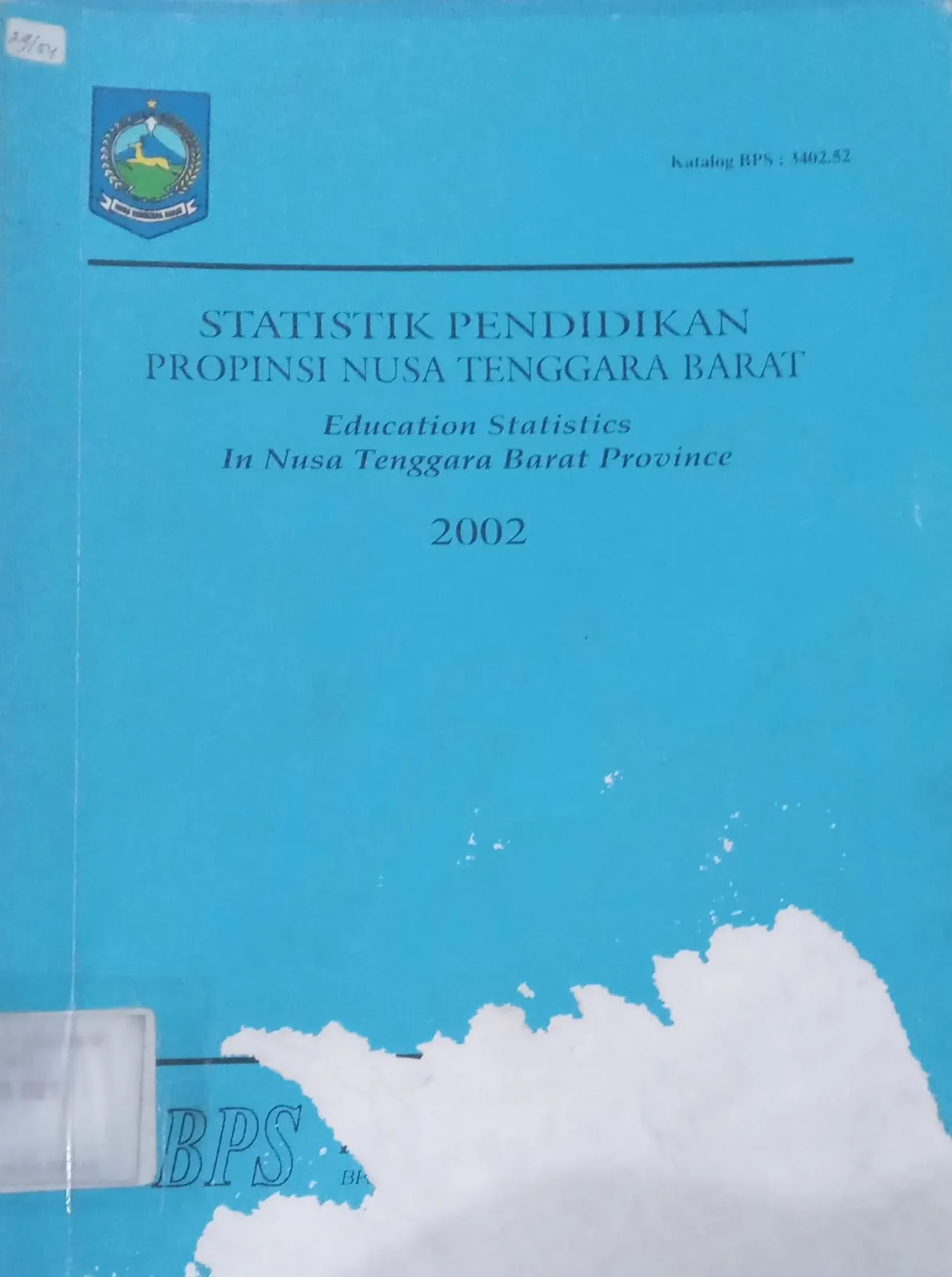 Cover Statistik Pendidikan Provinsi Nusa Tenggara Barat Tahun 2002 / Badan Pusat Statistik Provinsi Nusa Tenggara Barat