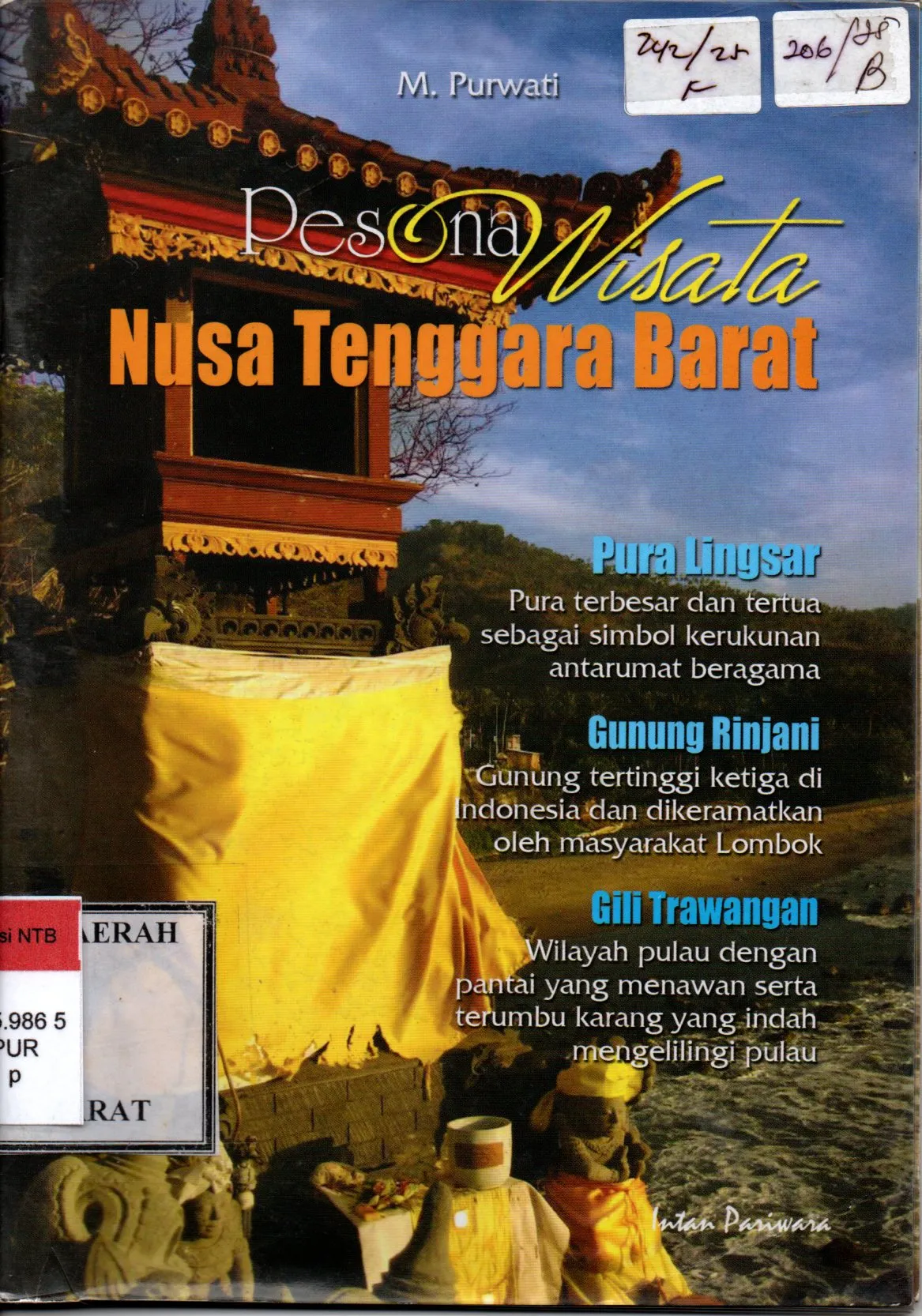 Cover Pesona Wisata Nusa Tenggara Barat / M. Purwati