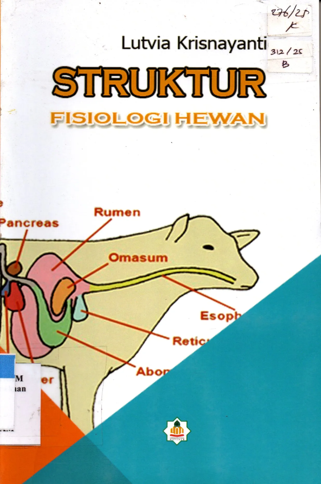 Cover Struktur Fisiologi Hewan / Lutvia Krisnayanti