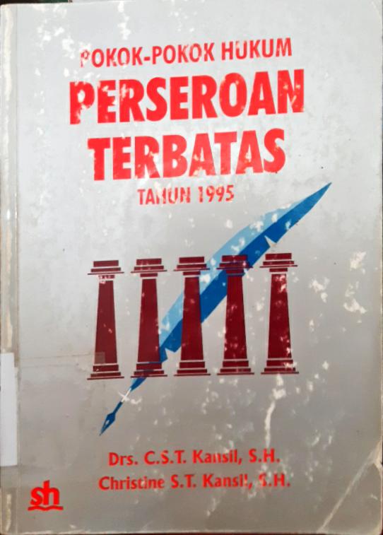 Cover Pokok-pokok hukum perseroan terbatas tahun 1995 / CST Kansil