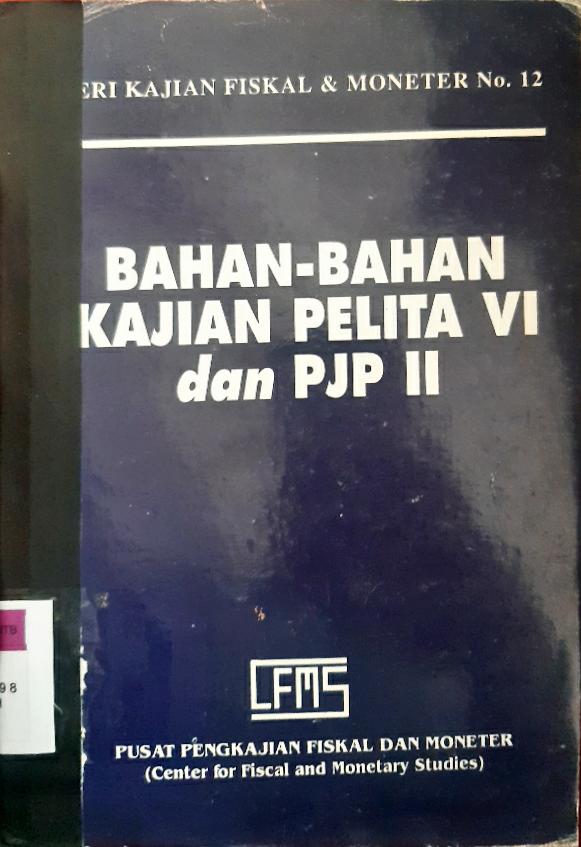 Cover Bahan-bahan kajian pelita VI dan pjp II