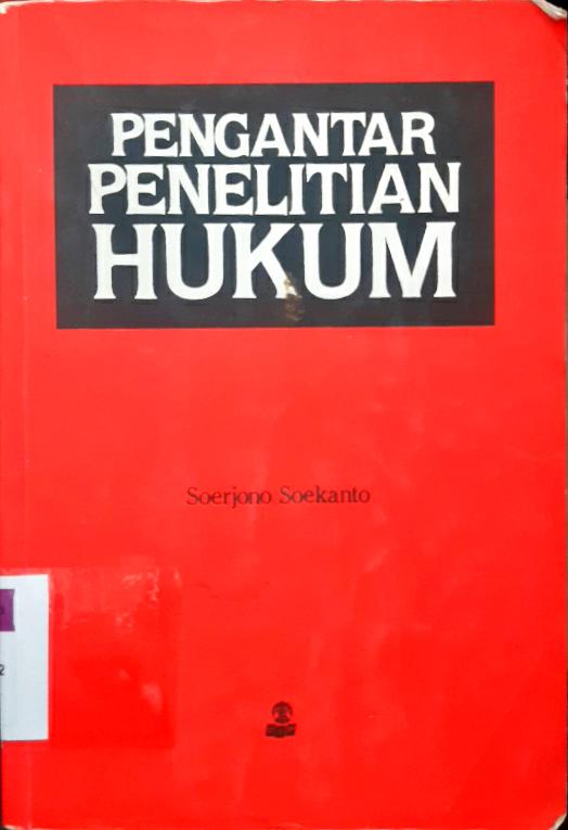Cover Pengantar Penelitian Hukum / Soerjono Soekanto