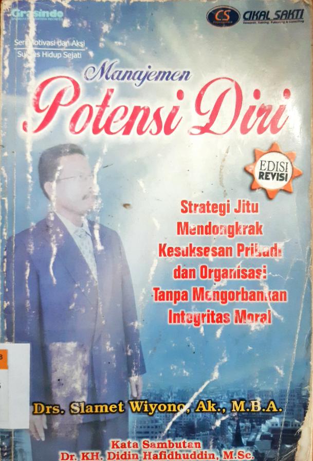 Cover Manajemen potensi diri / Slamet Wiyono
