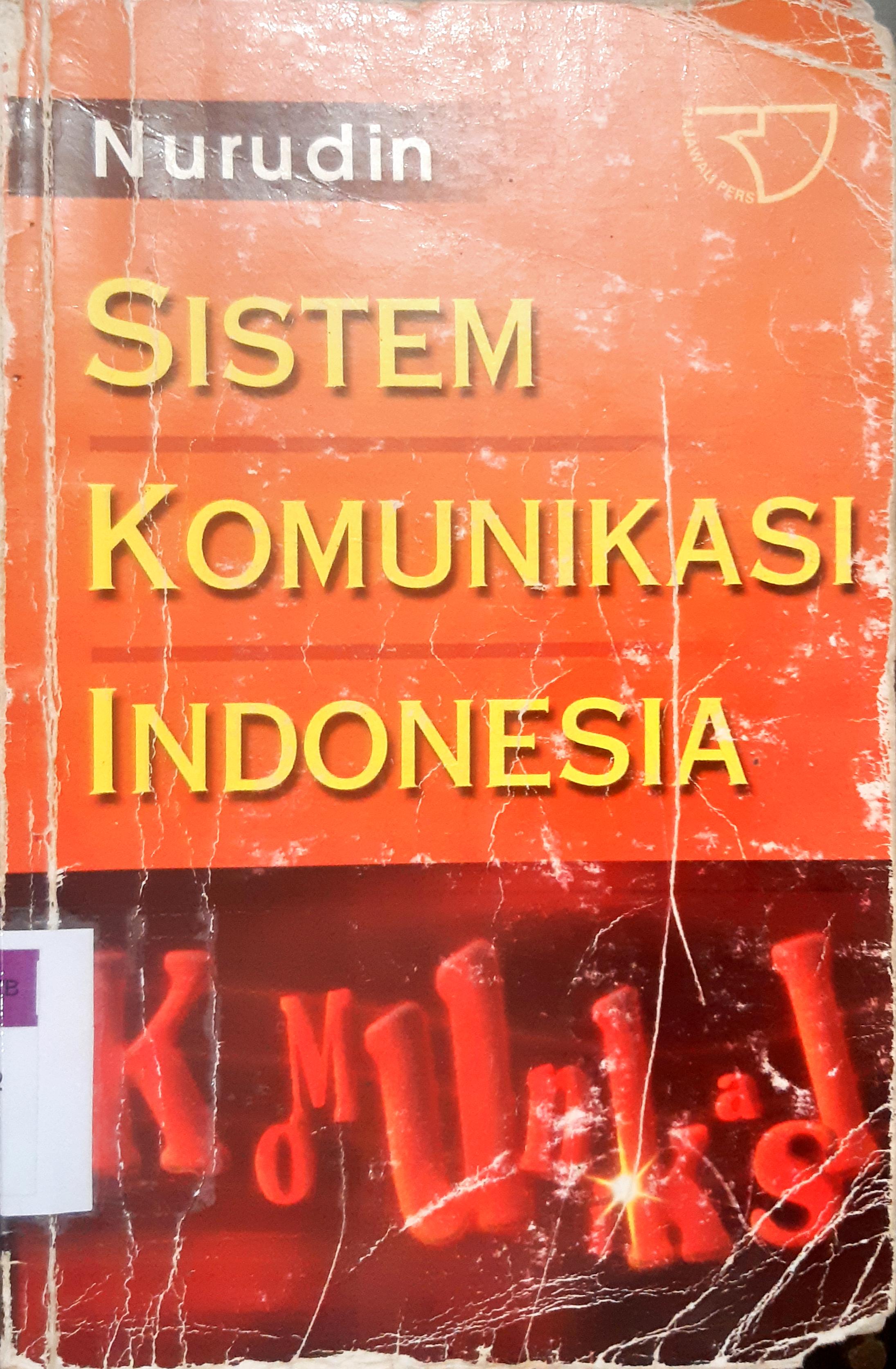 Cover Sistem komunikasi Indonesia / Nurudin