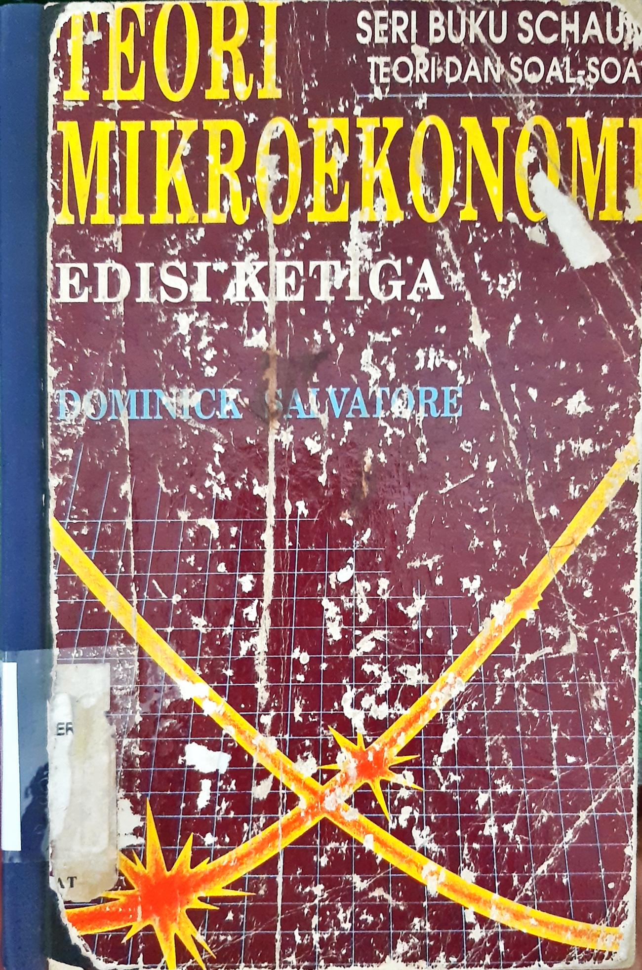 Cover Teori mikroekonomi :  Teori dan soal-soal / Dominick Salvatore