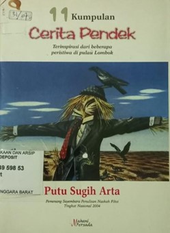 Cover 11 Kumpulan Cerita Pendek, Terinspirasi dari beberpa peristiwa di pulau lombok, Putu Sugih Arta