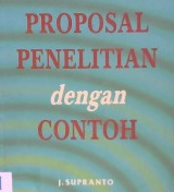 Cover Proposal penelitian dengan contoh / J. suranto