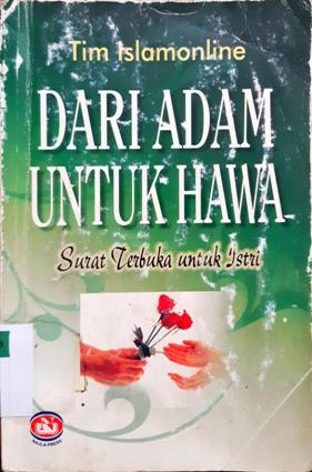 Cover Dari Adam untuk Hawa (surat terbuka untuk istri)