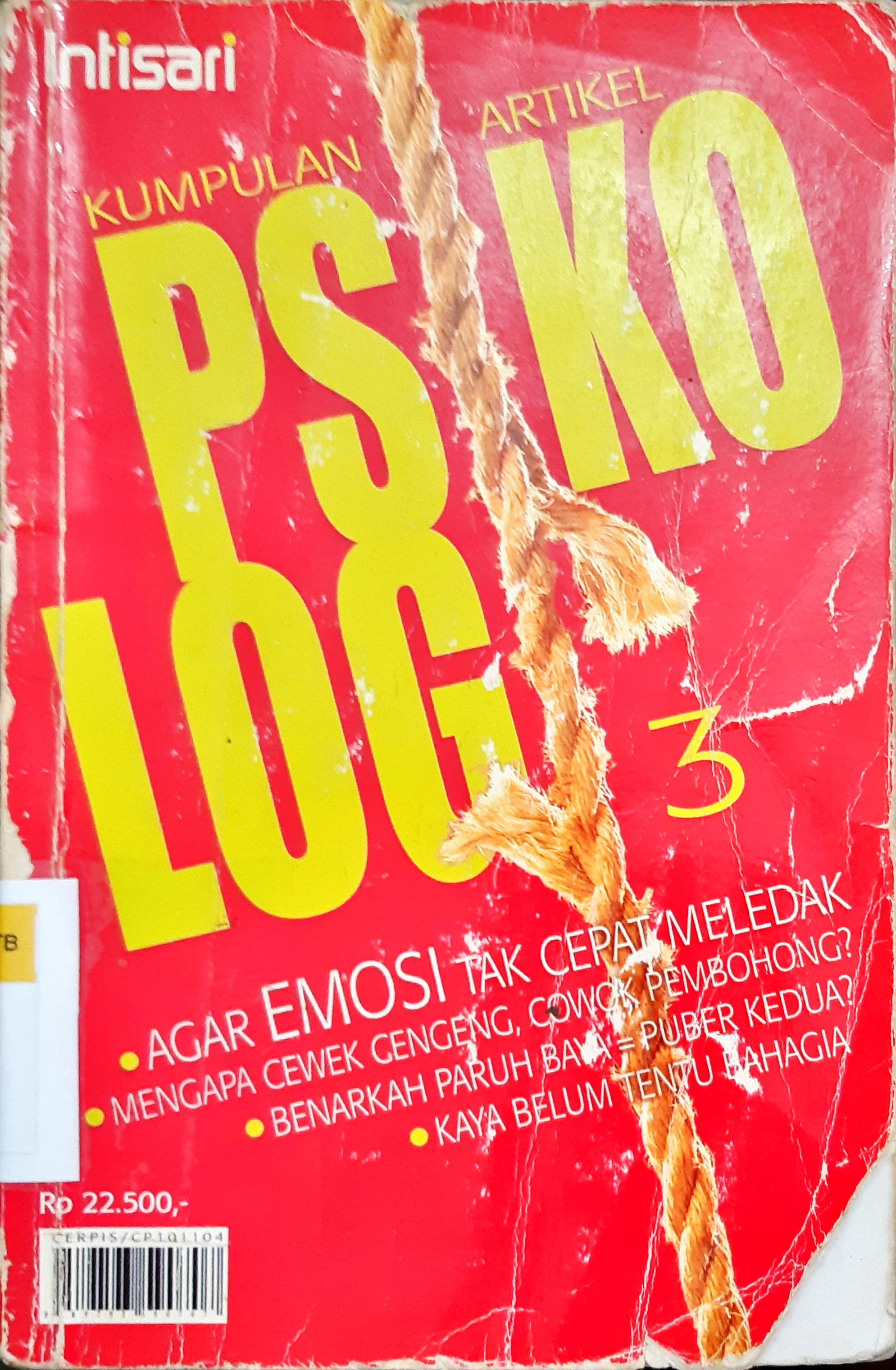 Cover kumpulan artikel, Psikologi