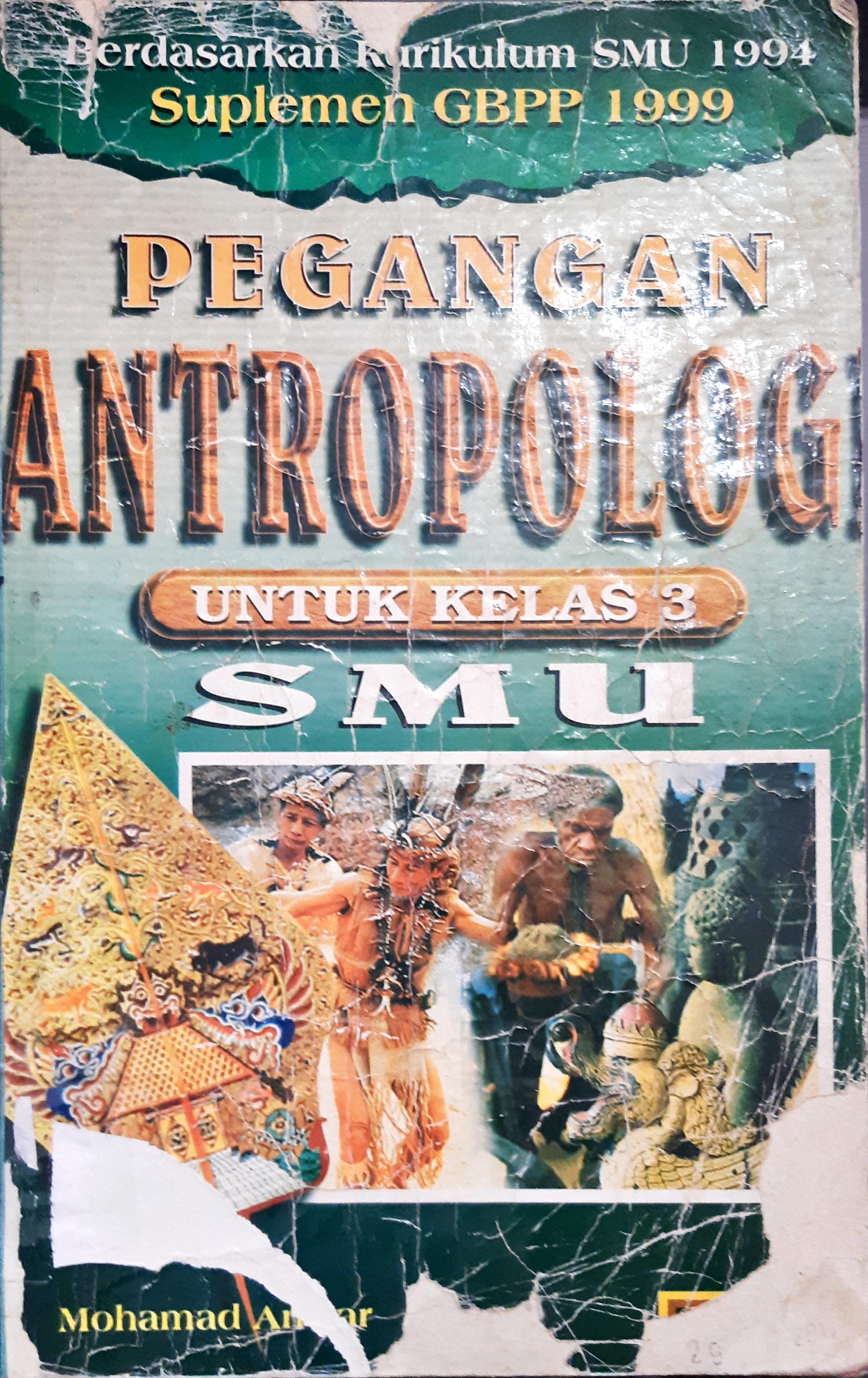 Cover Pegangan Antropologi / Mohamad Anwar