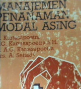 Cover Manajemen penanaman modal asing / G. Kartasaputra