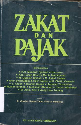 Cover Zakat dan pajak / K.H Munawir Sjadzali, Harmoko, K.H. Hasan Basri dkk