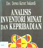 Cover Analisis inventori minat dan kepribadian / Dewa Ketut Sukardi