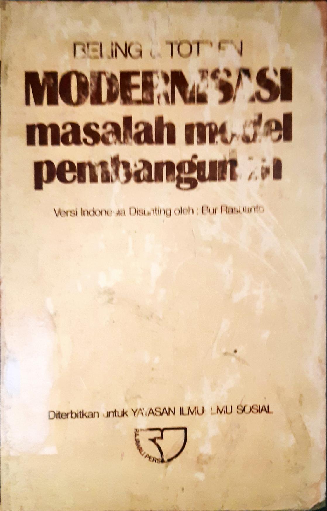 Cover Modernisasi :  Masalah model pembangunan / Belling, Totten