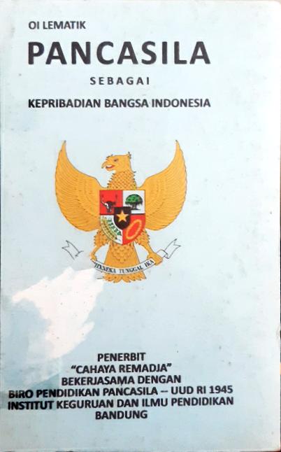 Cover Pancasila sebagai keperibadian bangsa / Ismaun