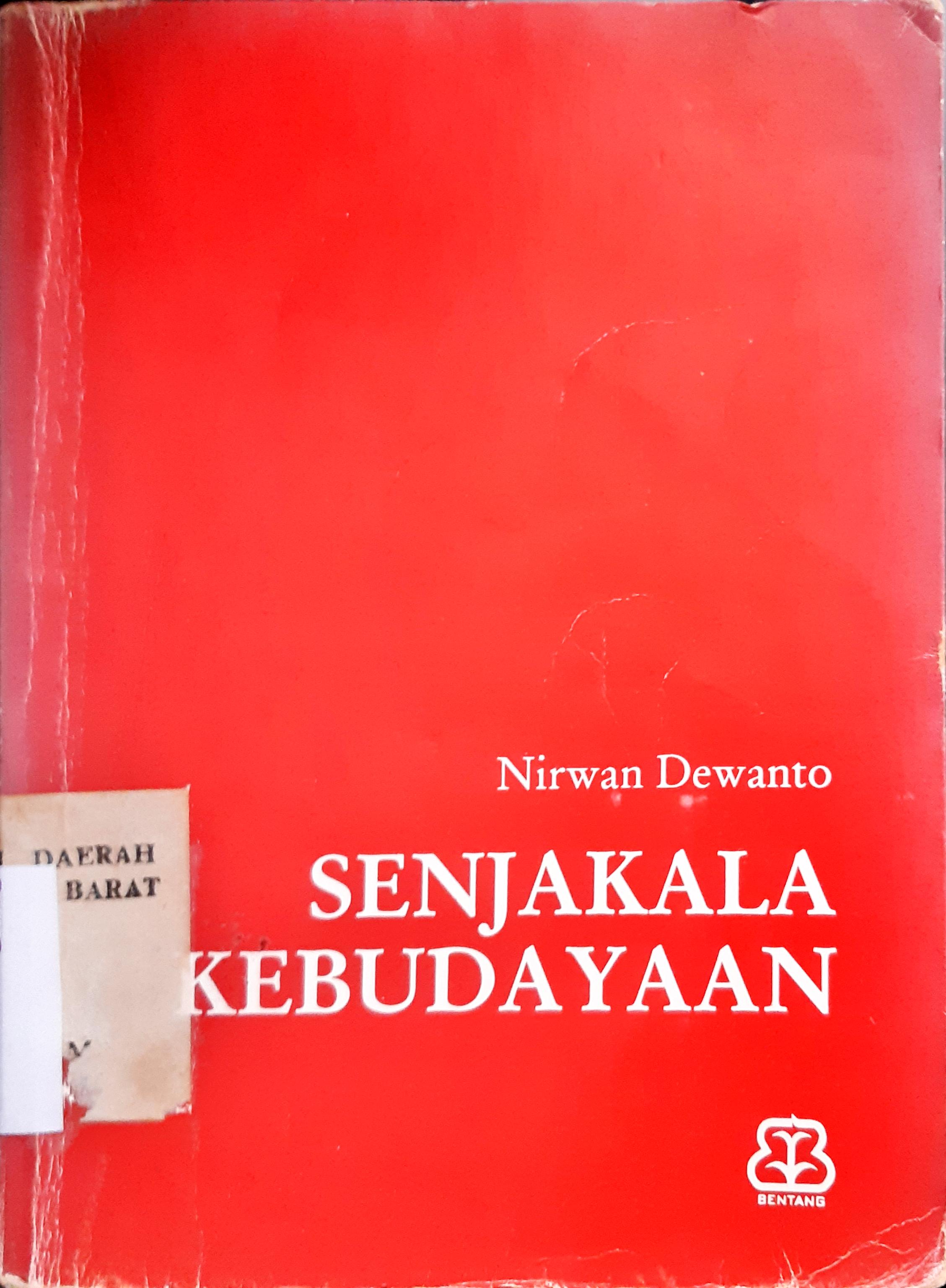 Cover Senjakala kebudayaan, / Nirwan Dewanto