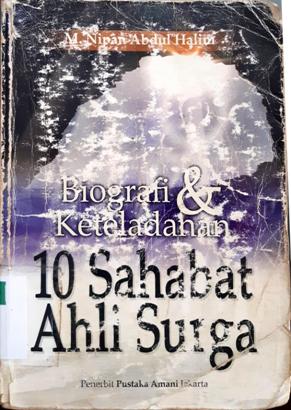 Cover biografi dan keteladanan 10 sahabat ahli surga