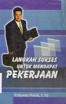 Cover Langkah Sukses Untuk Mendapat Pekerjaan, / Khilyatin Nisfah