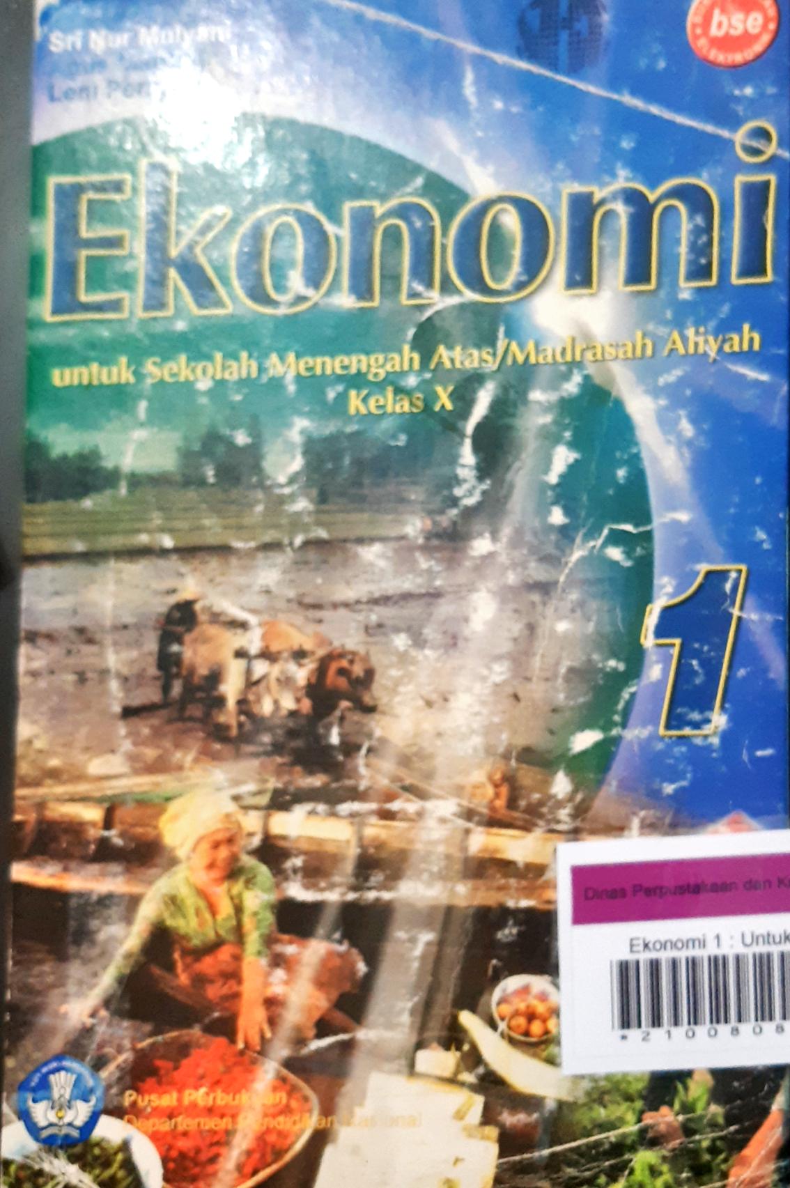 Cover Ekonomi untuk SMA/MA, Wahyu;Editor,Ade rinawati