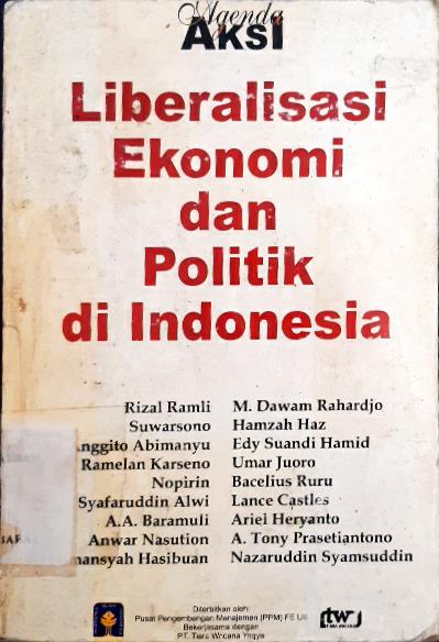 Cover Agenda aksi liberalisasi ekonomi dan politik di Indonesia