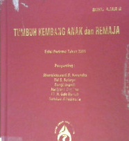 Cover Tumbuh kembang anak dan remaja, buku ajar 2