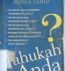 Cover Tahukah anda ?, / Ridha Jahid