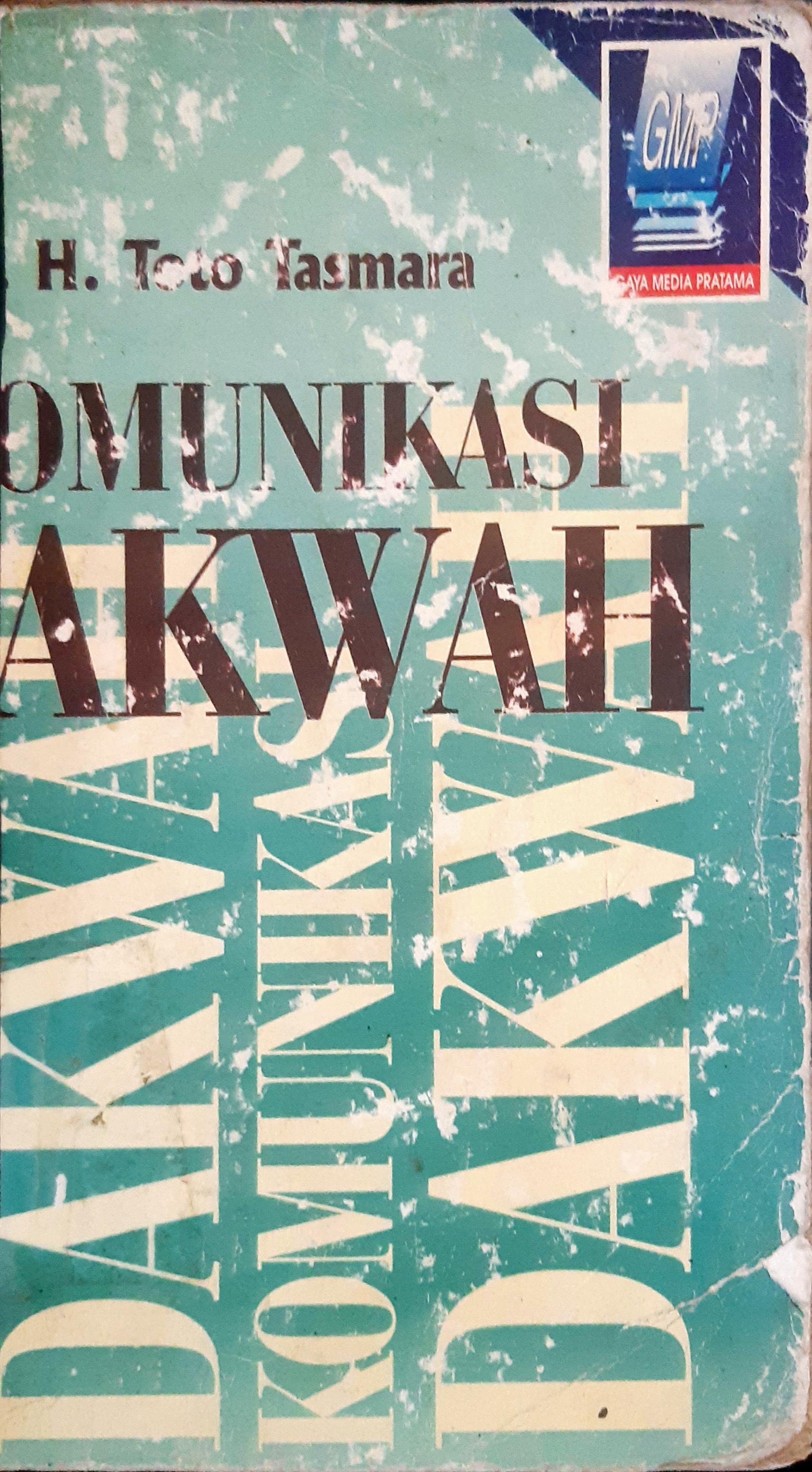 Cover Komunikasi dakwah / Drs. H toto Tasmara