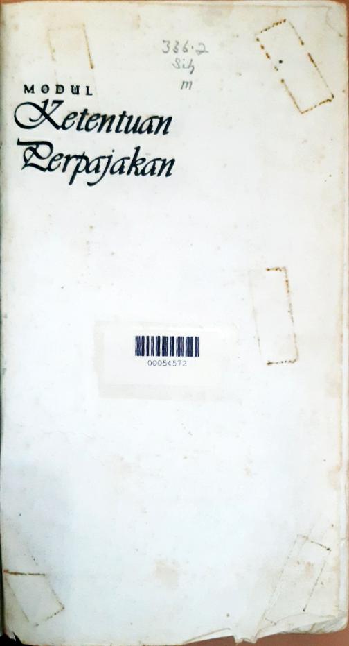Cover Modul ketentuan perpajakan, Cyrus Sihaloho / Cyrus Sihaloho