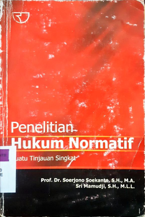 Cover Penelitian hukum normatif suatu tinjauan singkat / Soerjono Soekanto