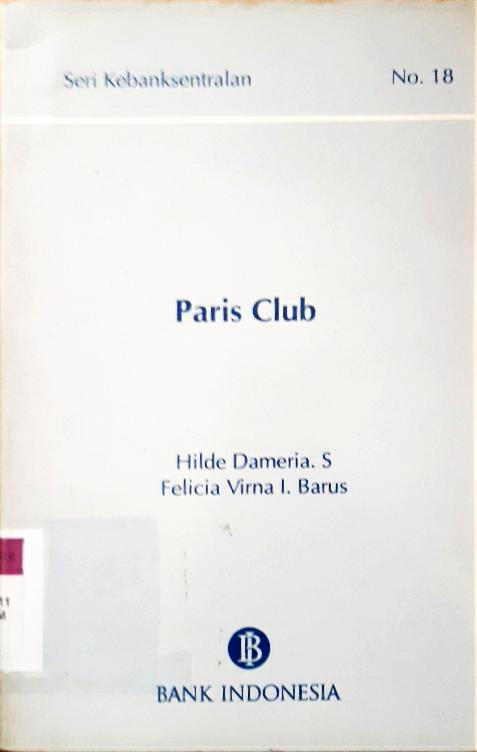 Cover Paris club  No.18 / Hilde Damerie. S, Felicia Virna I Barus