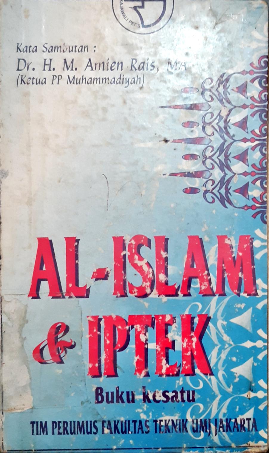 Cover Al Islam dan IPTEK, buku kedua tim perumus fakultas teknik UMJ Jakarta, Tim Perumus