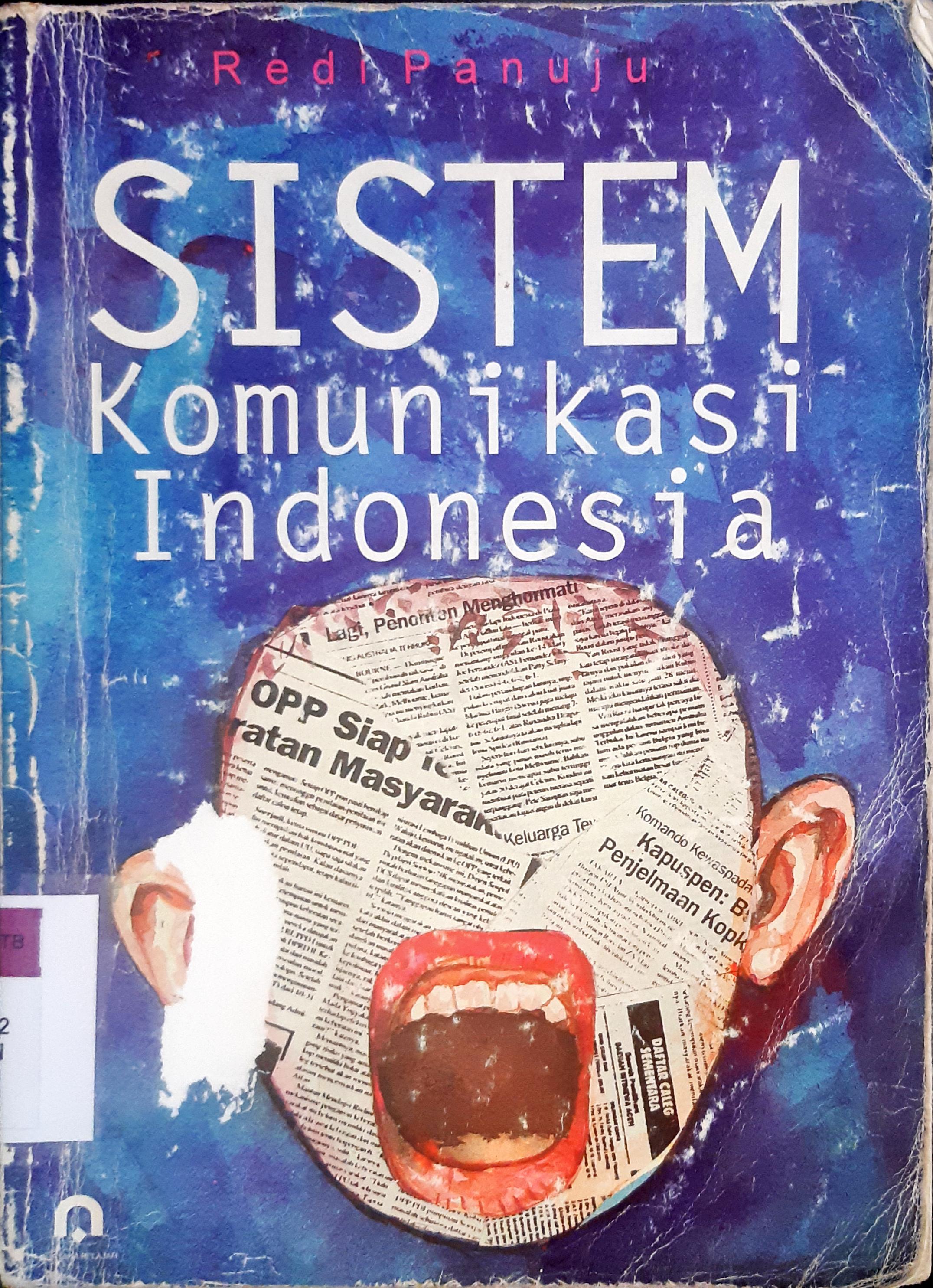 Cover Sistem komunikasi Indonesia / Redi Panuju.