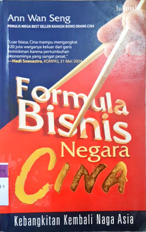 Cover Formula bisnis negara Cina / Ann Wan Seng