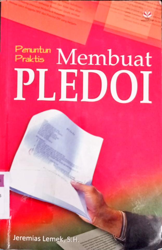 Cover Penuntun Praktis Membuat Pledoi / Jeremias Lemek, SH.